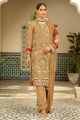 Maryam's Unstitched 3 Piece Gold Formal Vol-09  Collection'2022-MG-102