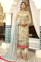 Maryam's Unstitched 3 Piece Gold Formal Vol-09  Collection'2022-MG-103