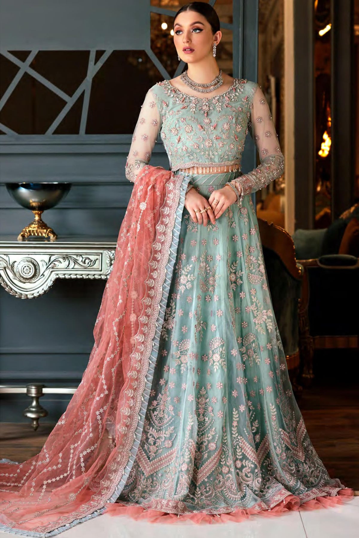 Mirha by Emaan Adeel Unstitched 3 Piece Wedding Collection'2022-MH-02