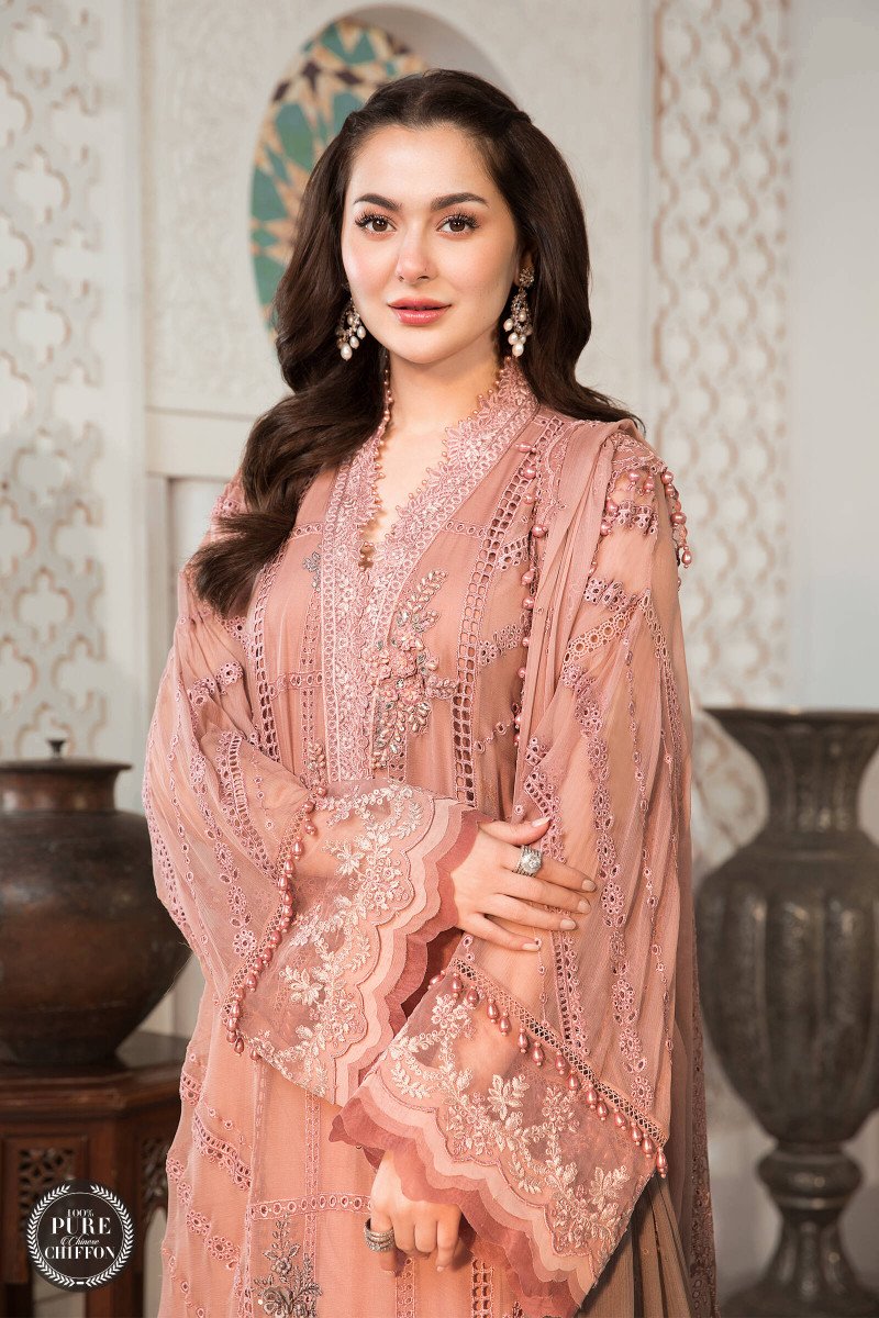 Maria B Unstitched 3 Piece Embroidered Chiffon Collection'2022-MPC-21-104