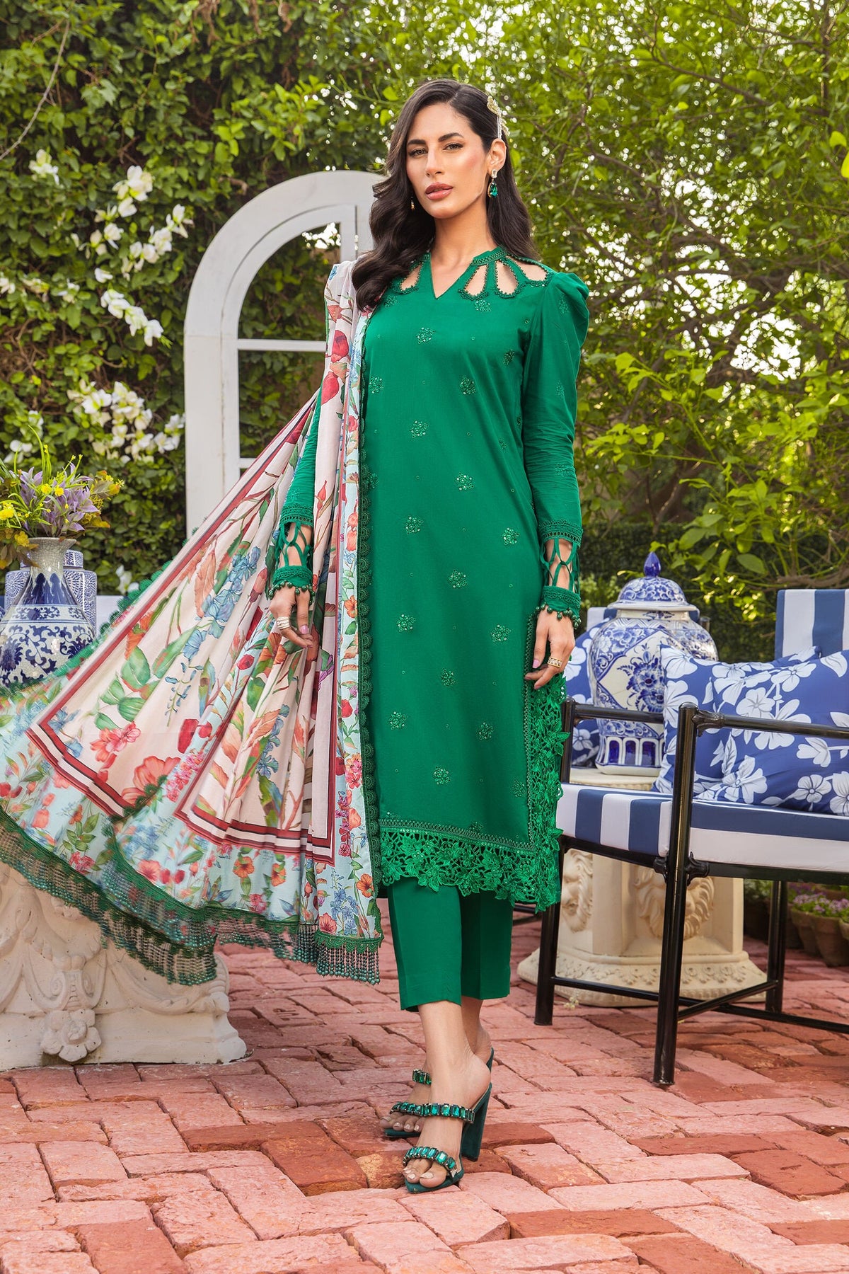 Maria b M Print Unstitched 3 Piece Lawn Collection'2022-MPT-1303-A