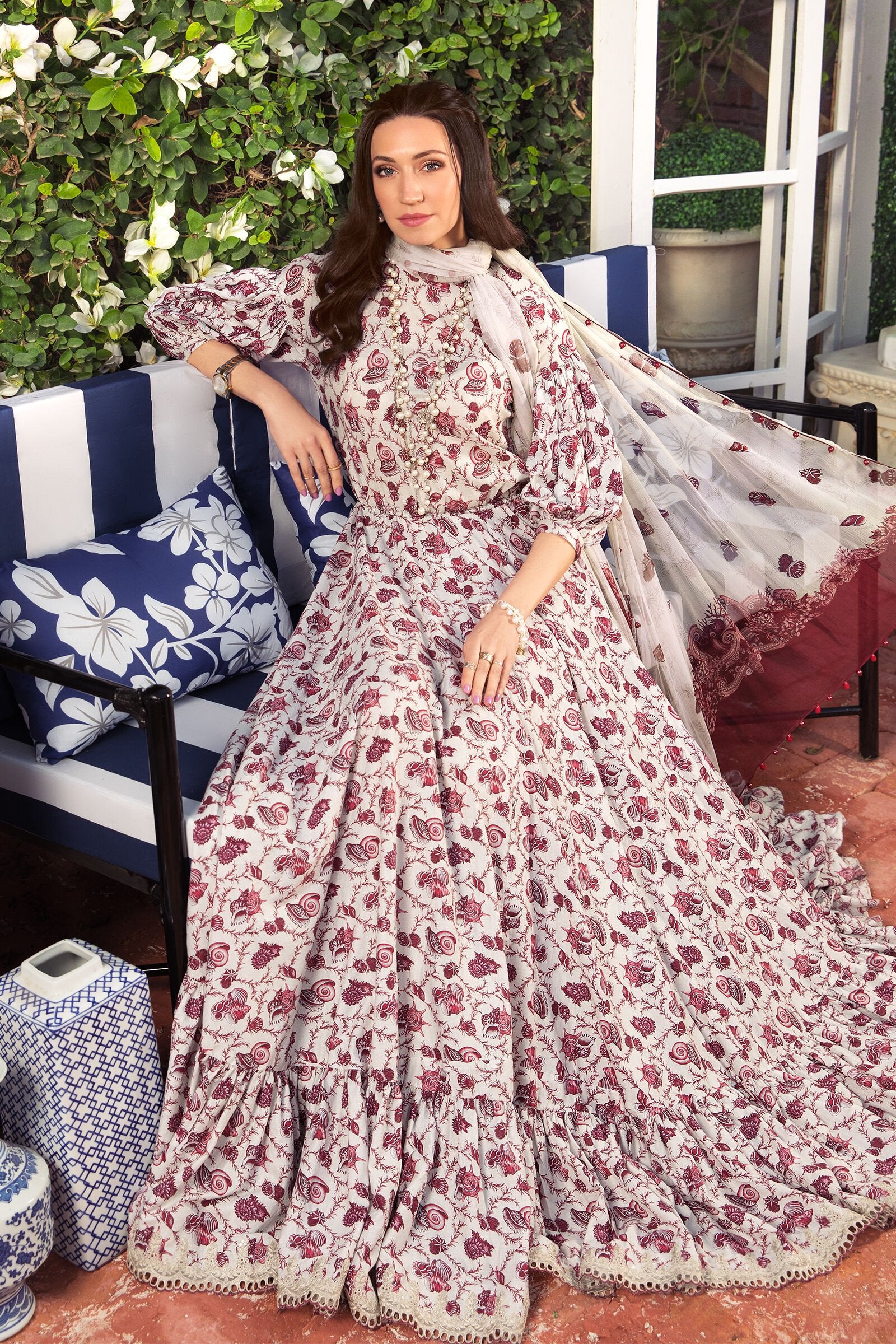 Maria b M Print Unstitched 3 Piece Lawn Collection'2022-MPT-1306-B