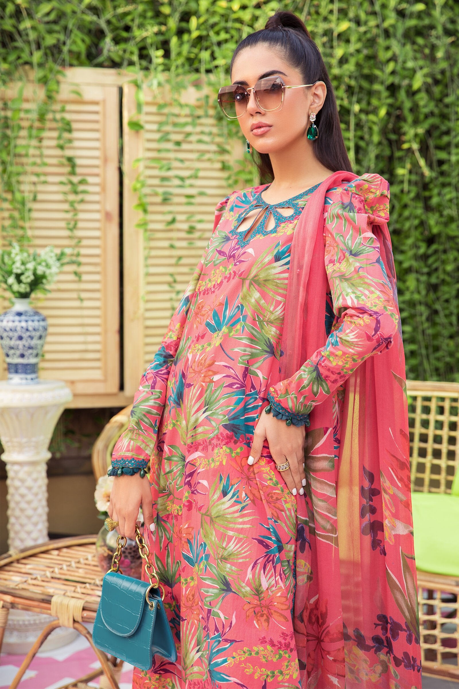Maria b M Print Unstitched 3 Piece Lawn Collection'2022-MPT-1309-A