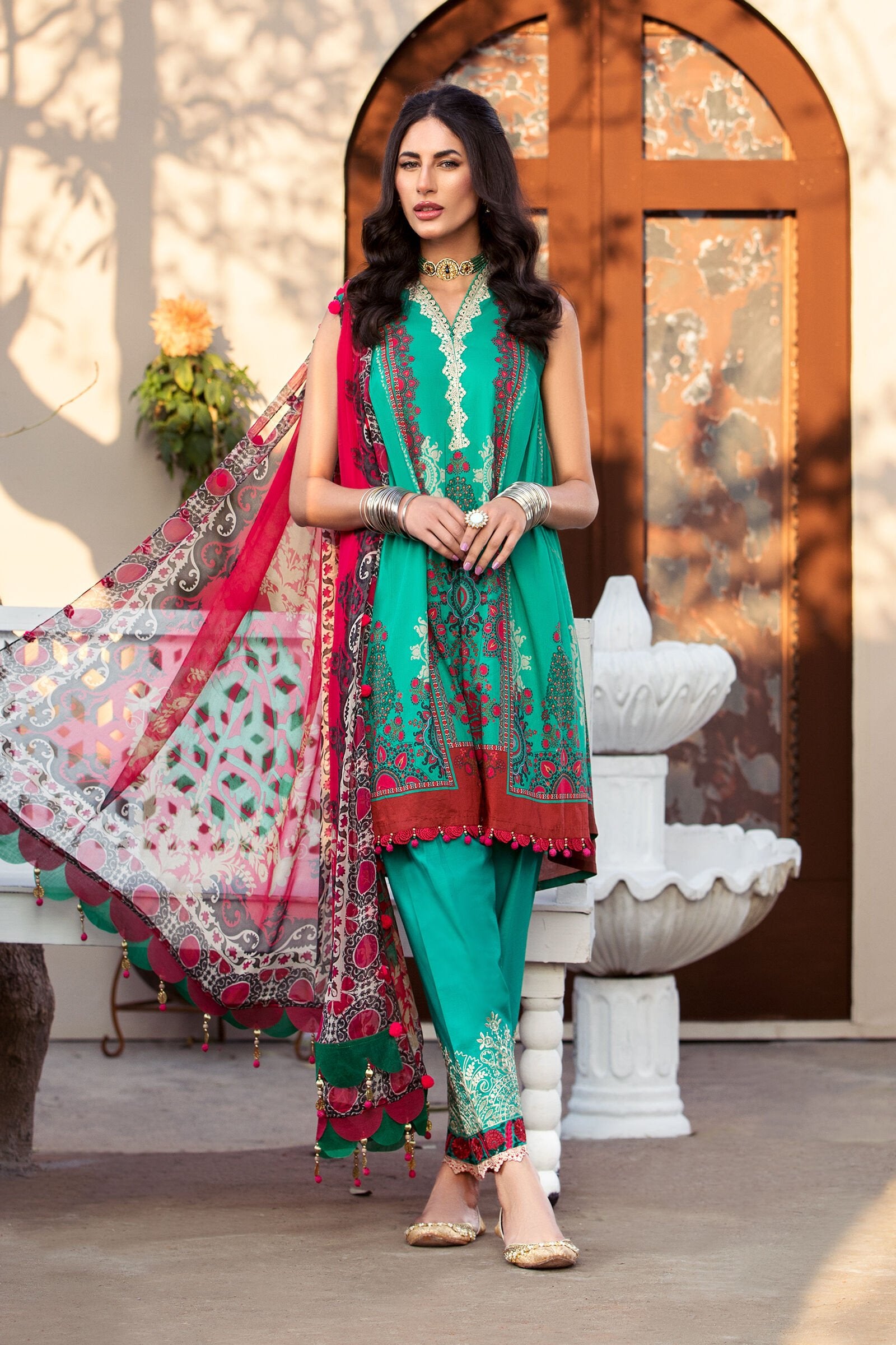 Maria b M Print Unstitched 3 Piece Lawn Collection'2022-MPT-1312-A