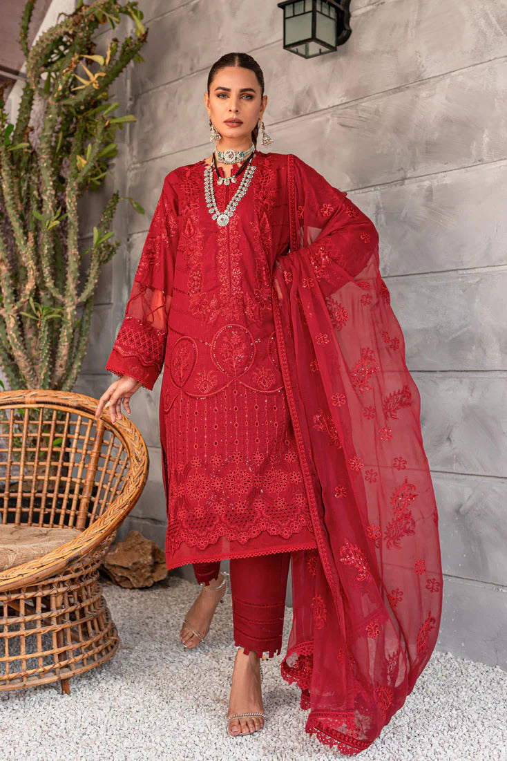 Jaanam by Marjjan Unstitched 3 Piece Embroidered Karandi Collection'2022-MRK-02A