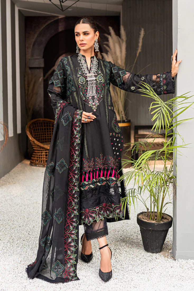 Jaanam by Marjjan Unstitched 3 Piece Embroidered Karandi Collection'2022-MRK-06A