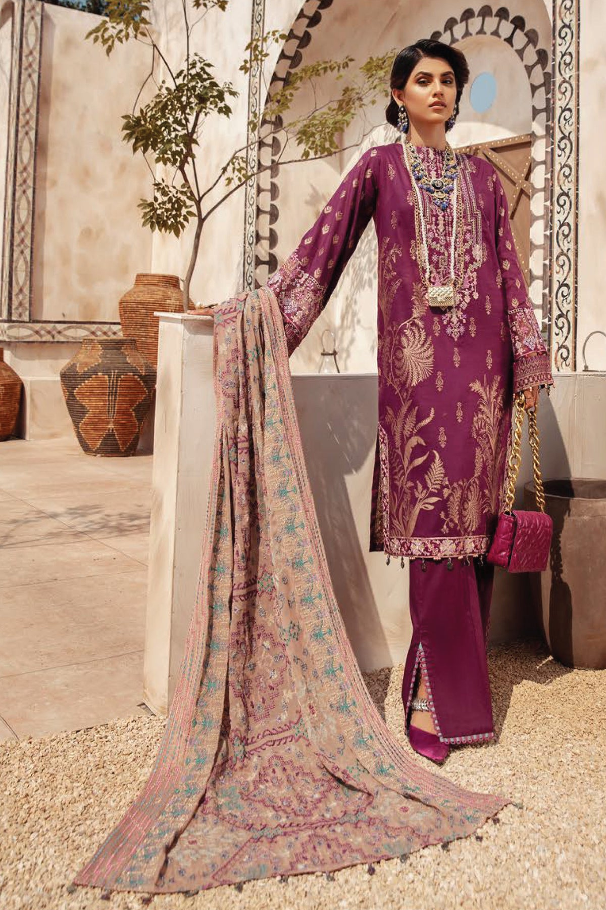 Muscari Unstitched 3 Piece Luxury Lawn Collection'2022-MSC-106