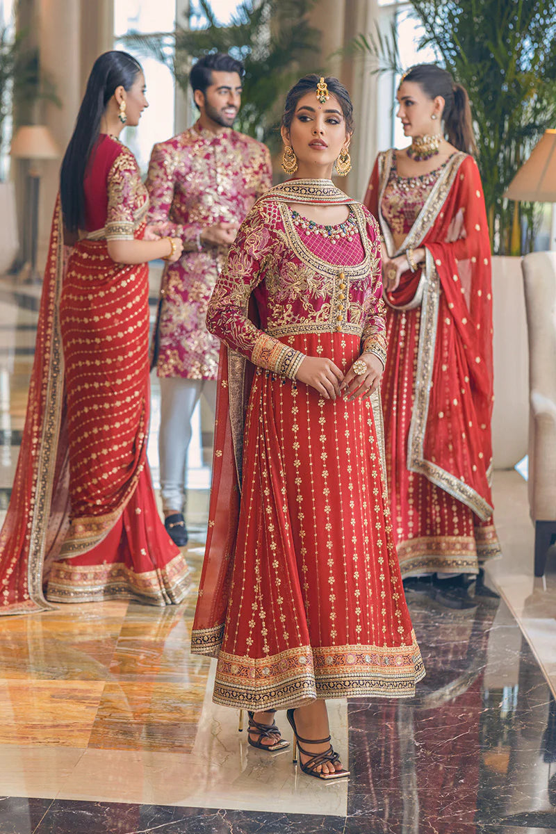 Mushq Monsoon Wedding Unstitched 3 Piece Luxury Collection'2022-MSQ22-04