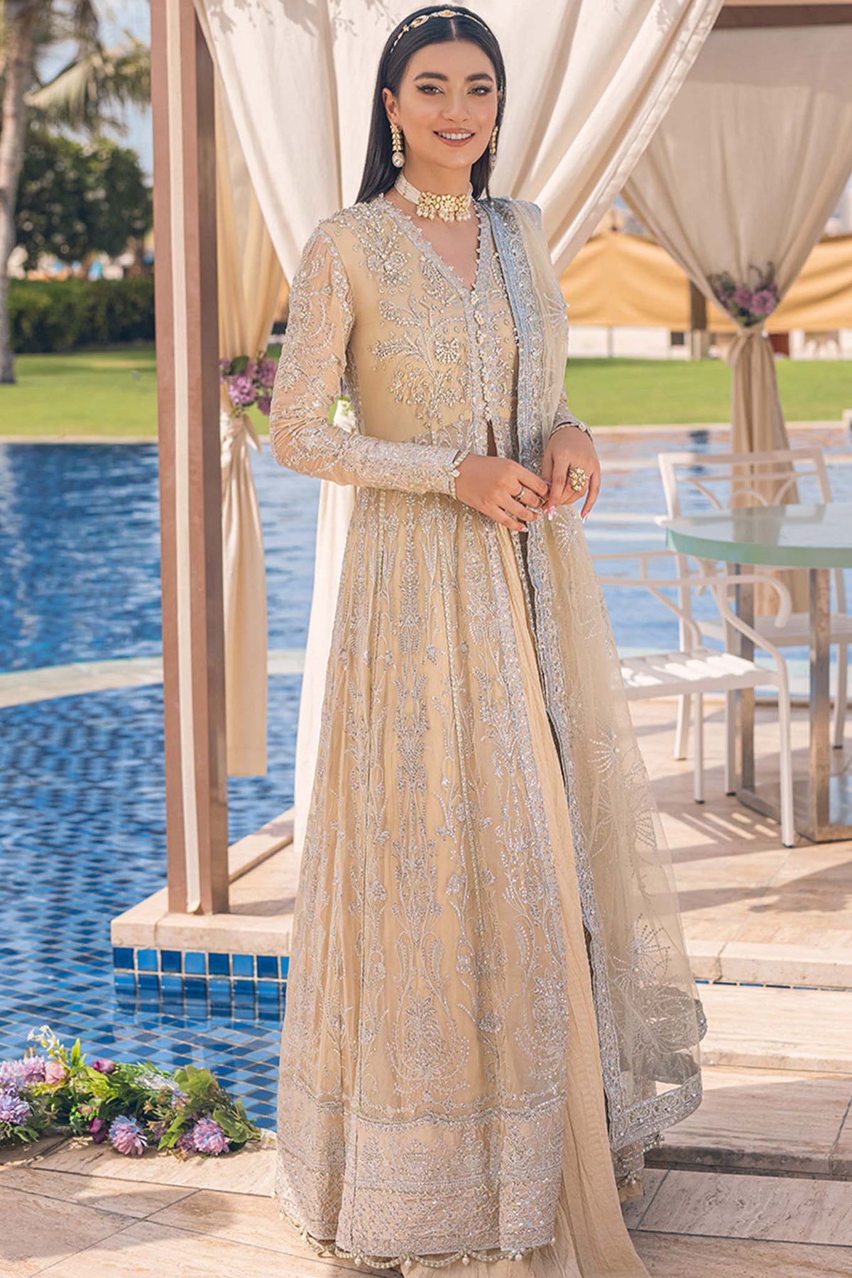 Mushq Monsoon Wedding Unstitched 3 Piece Luxury Collection'2022-MSQ22-09