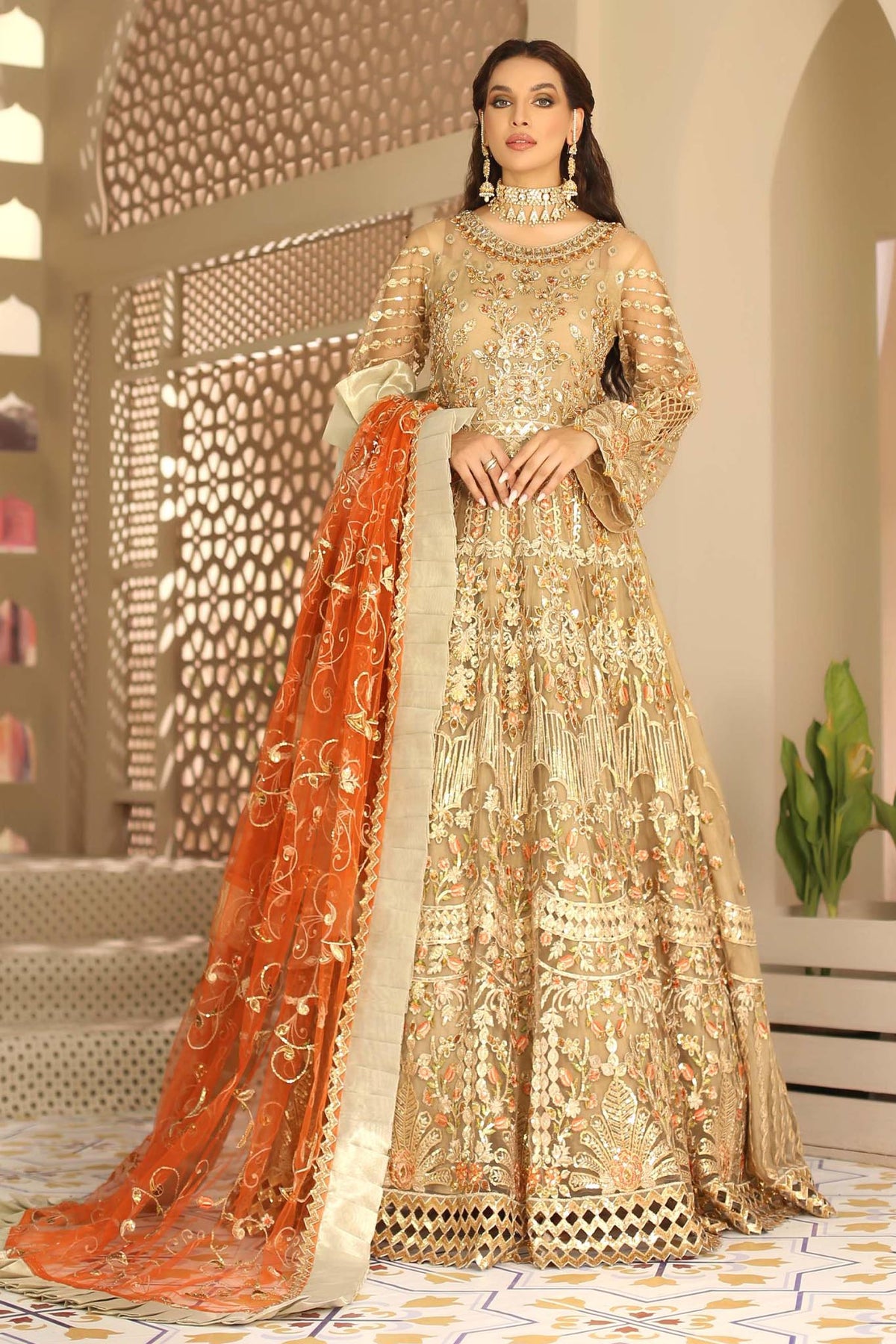 Nagar by Maryam's Unstitched 3 Piece Luxury Formal Collection'2022-N-03