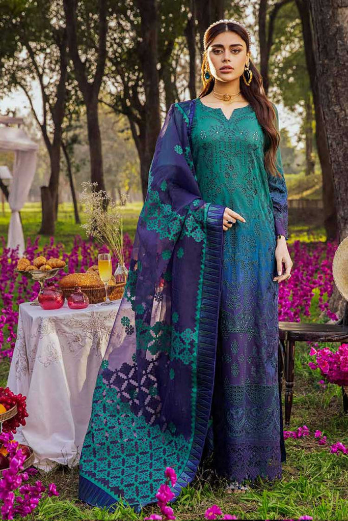 Blooming by Nureh Unstitched Exclusive Luxury Lawn Collection'2022-NI-31