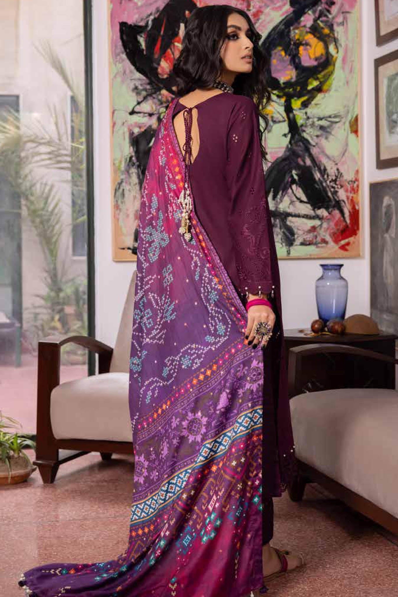 Maya by Nureh Unstitched 3 Piece Lawn Collection'2022-NS-40