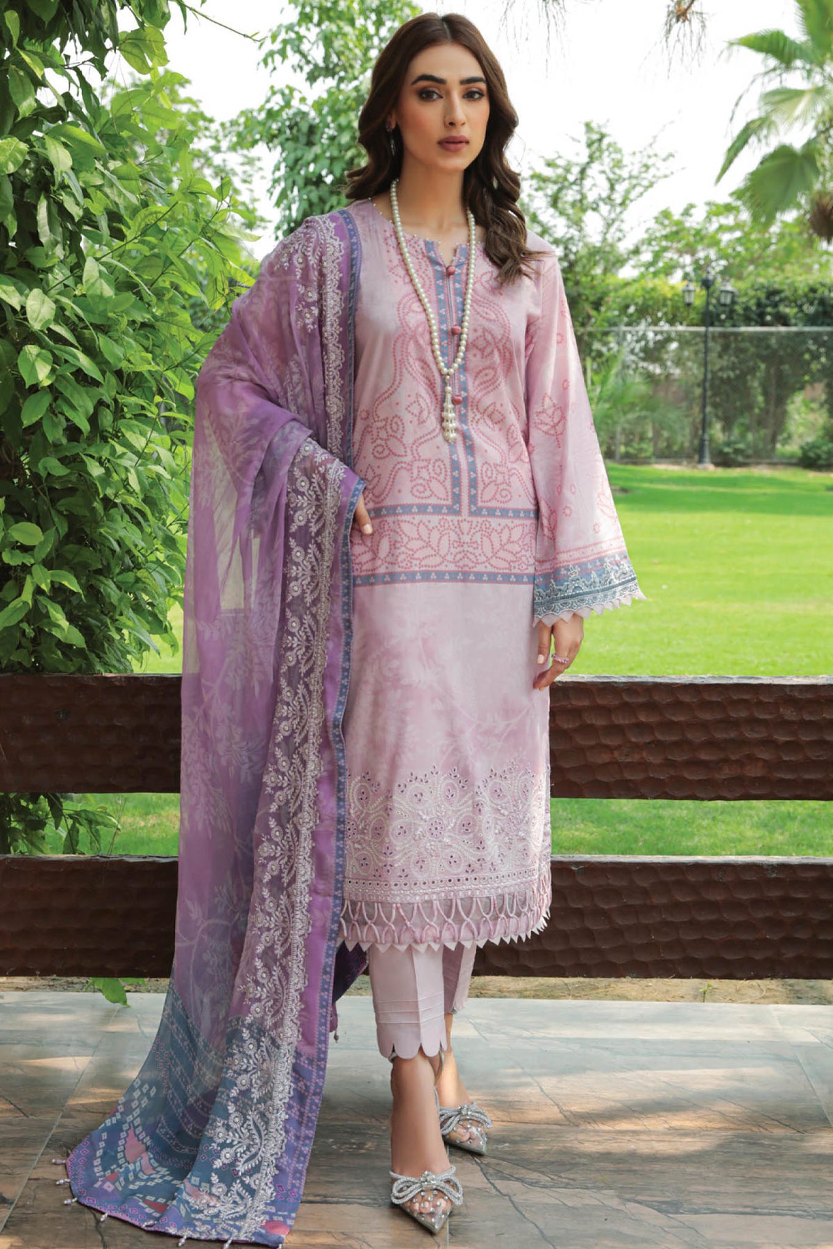 Gardenia by Nureh Unstitched 3 Piece Emb Lawn Collection'2022-NS-59