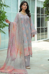 Gardenia by Nureh Unstitched 3 Piece Emb Lawn Collection'2022-NS-63