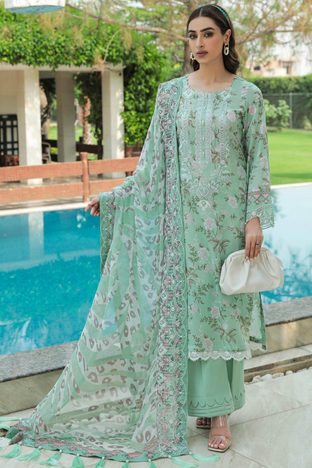 Gardenia by Nureh Unstitched 3 Piece Emb Lawn Collection'2022-NS-64