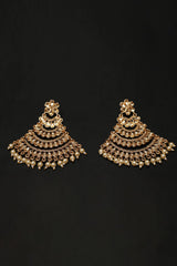 Earring Chand Bali OLJ-769-Golden And Champagne