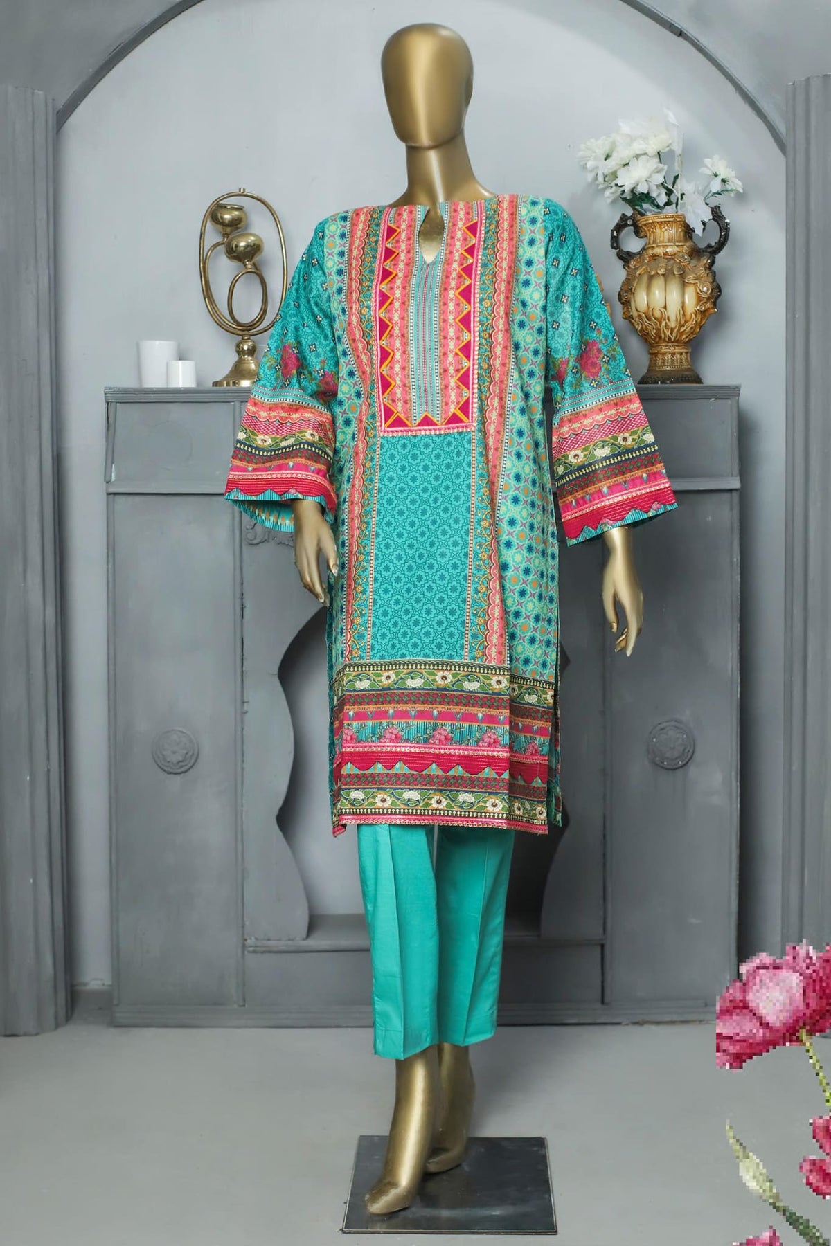 Oswah Women by Suntex Fabrics Stitched Printed Lawn Shirts Collection'2022-OS-2240