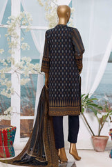 HZ Unstitched Premium Embroiderd Lawn CH-04 Collection'2021-PE-1050