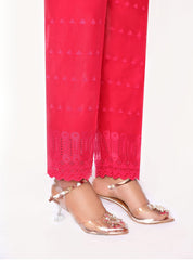 Sada Bahar Stitched Chikankari Emb Pret Cotton Trouser Collection'2022-TR-CK-Magenta