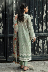 Qline by Qalamkar Unstitched 3 Piece Lawn Collection'2022-QB-15-Defne