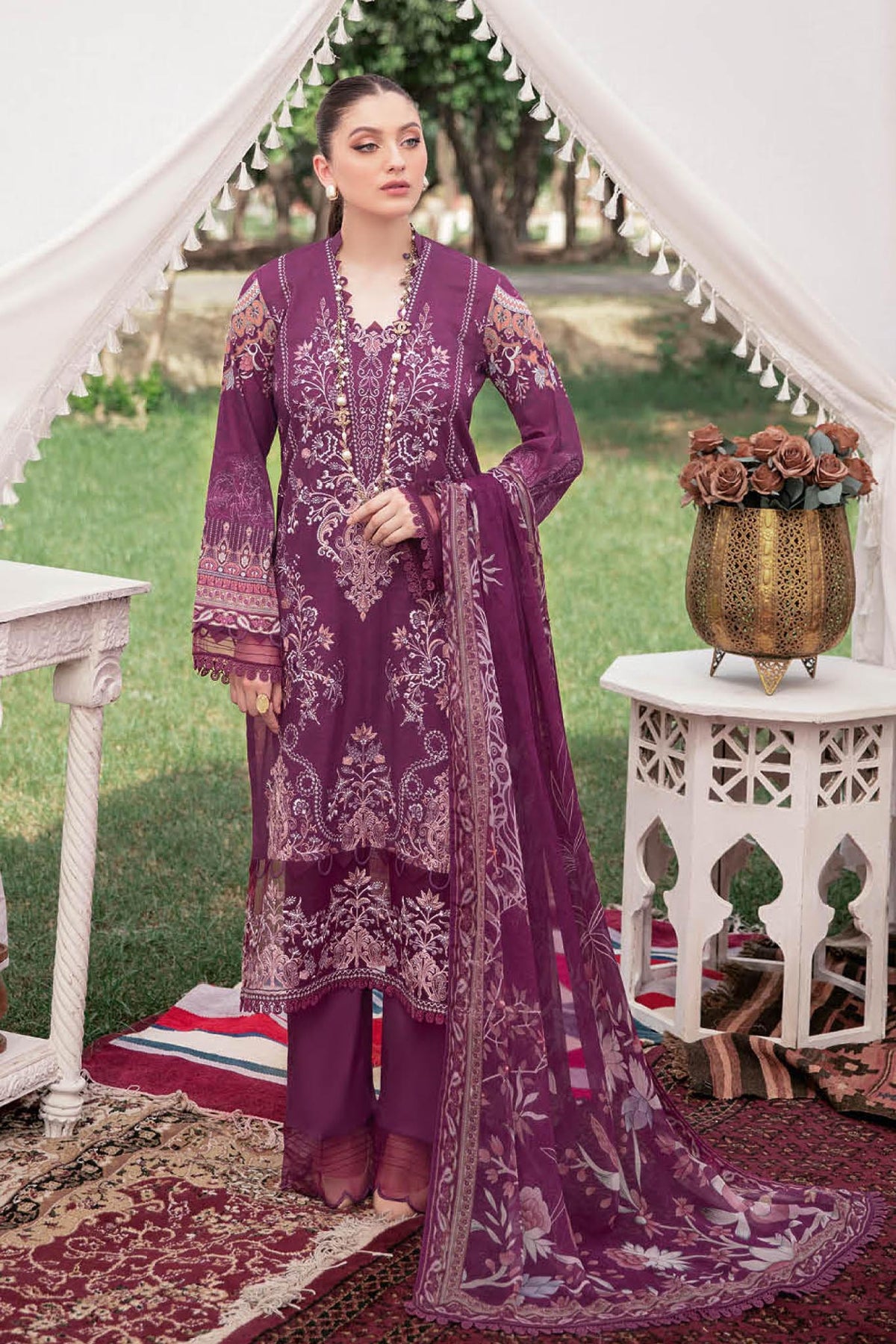 Reet by Ramsha Unstitched 3 Piece Luxury Lawn Vol-05 Collection'2022-R-510