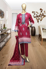 Shomi 3 Piece Stitched Digital Printed Lawn Vol-02 Collection'2021-RBS-13-Magenta