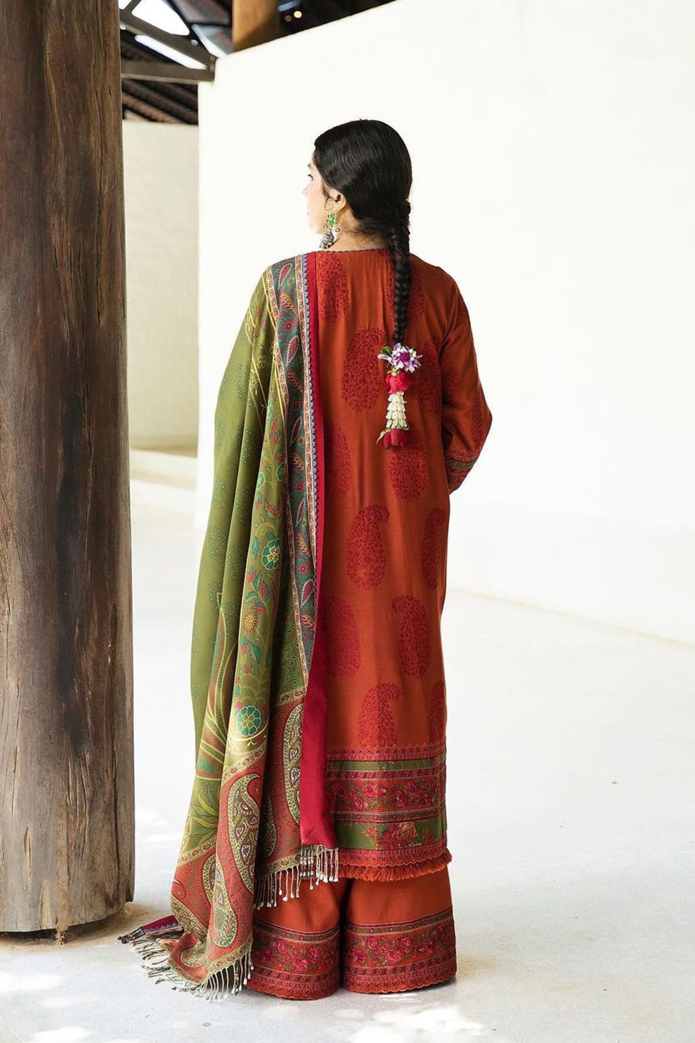 Zara Shahjahan Unstitched 3 Piece Winter Shawl Collection'2022-Roshan