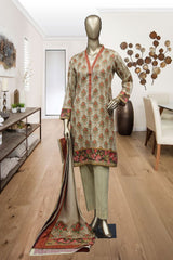 Shomi Infinty 3 Piece Stitched Printed Lawn Collection'2021-RWTL-05-Fawn