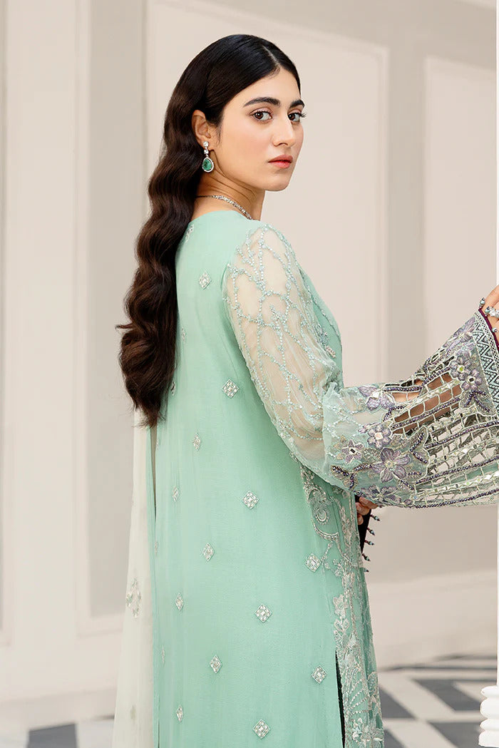 Safeera by Flossie Unstitched 3 Piece Embroidered Chiffon Vol-11 Collection'2022-S-1102