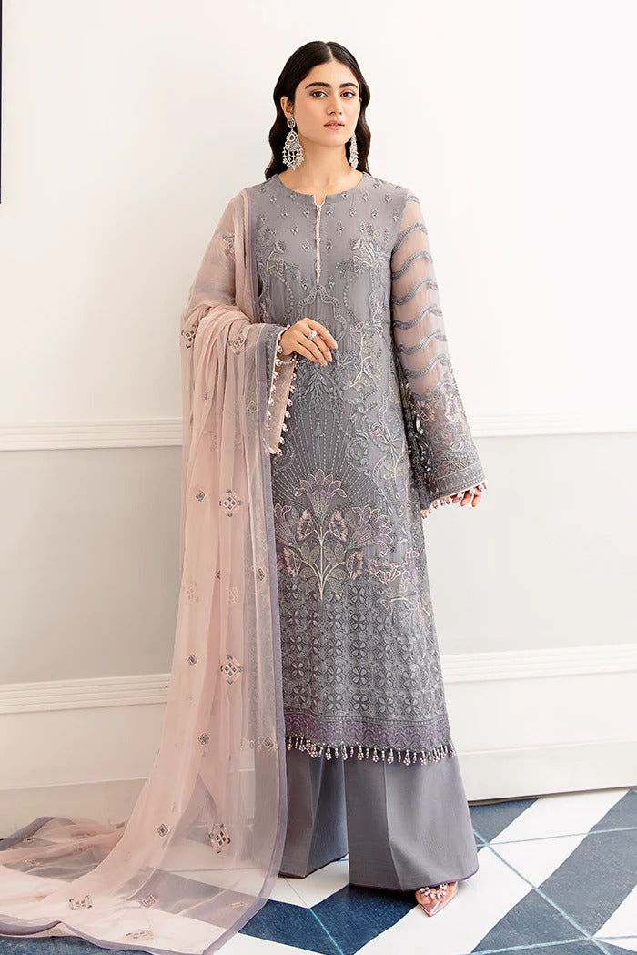 Safeera by Flossie Unstitched 3 Piece Embroidered Chiffon Vol-11 Collection'2022-S-1103