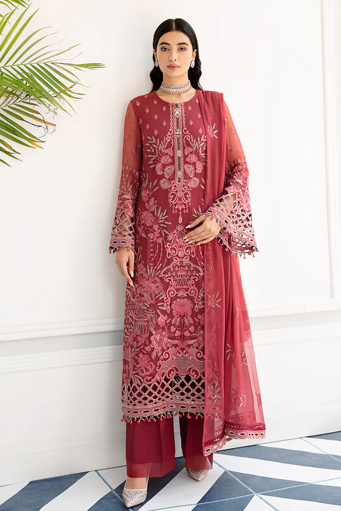 Safeera by Flossie Unstitched 3 Piece Embroidered Chiffon Vol-11 Collection'2022-S-1110