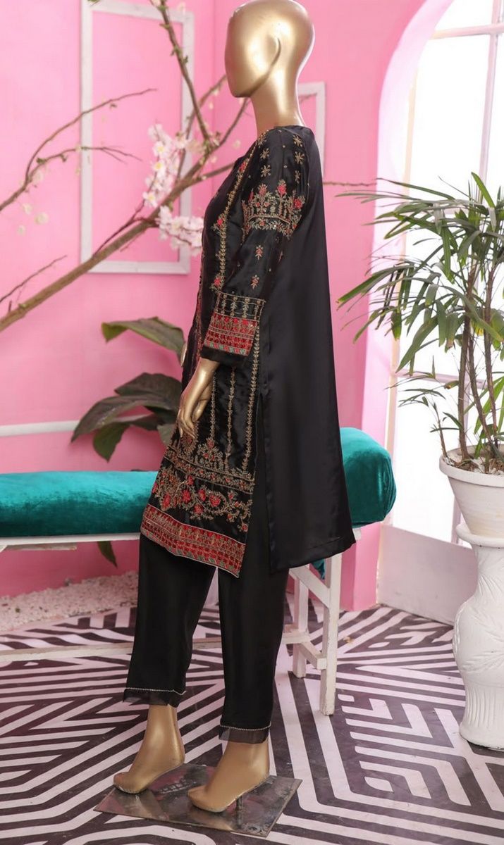 Sada Bahar Stitched Silk Pret Kurti Vol-02 Collection'2021-S-02-Black