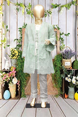 Shomi Stitched Chikankari Kids Shirts Collection'2022-SD-11-Ferozi