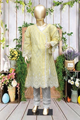 Shomi Stitched Chikankari Kids Shirts Collection'2022-SD-13-Yellow