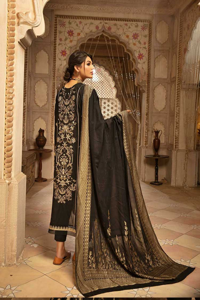 Shaista Premium Unstitched Plain Embroidered Lawn Collection'2022-SELC-74