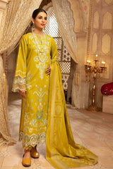 Shaista Premium Unstitched Plain Embroidered Lawn Collection'2022-SELC-77