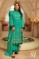 Shaista Premium Unstitched Plain Embroidered Lawn Collection'2022-SELC-81