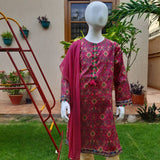 Shanzey Kid's Summer Premium Stitched 3 Piece lawn Vol-02 Collection'2021-SHK-2117
