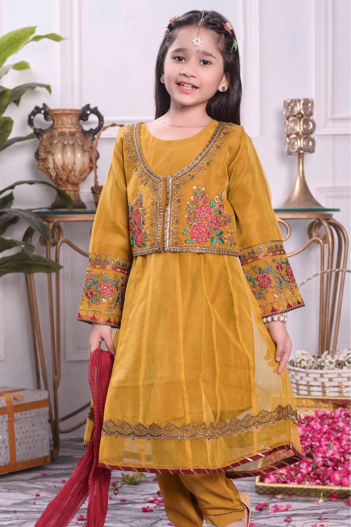 Meethi Eid by Shanzey Stitched 3 Piece Kids Pret Formal Collection'2022-SHK-503-Dhani