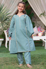 Shanzey Stitched 2 Piece Kids Khaddar Solids for Girls Collection'2022-SHK-842-Green