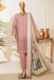 Bin Saeed Stitched 3 Piece Dhanak Winter Shawl Vol-03 Collection'2022-SM-031-Pink