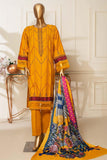 Bin Saeed Stitched 3 Piece Dhanak Winter Shawl Vol-03 Collection'2022-SM-039-Yellow