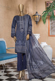 Sada Bahar Stitched 3 Piece Embroidered Lawn Vol-01 Collection'2022-ST-13449-Blue