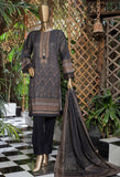 Sada Bahar Stitched 3 Piece Embroidered Lawn Vol-01 Collection'2022-ST-13464-Black