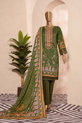 Sada Bahar Stitched 3 Piece Festive Lawn Collection'2022-ST-137-Green