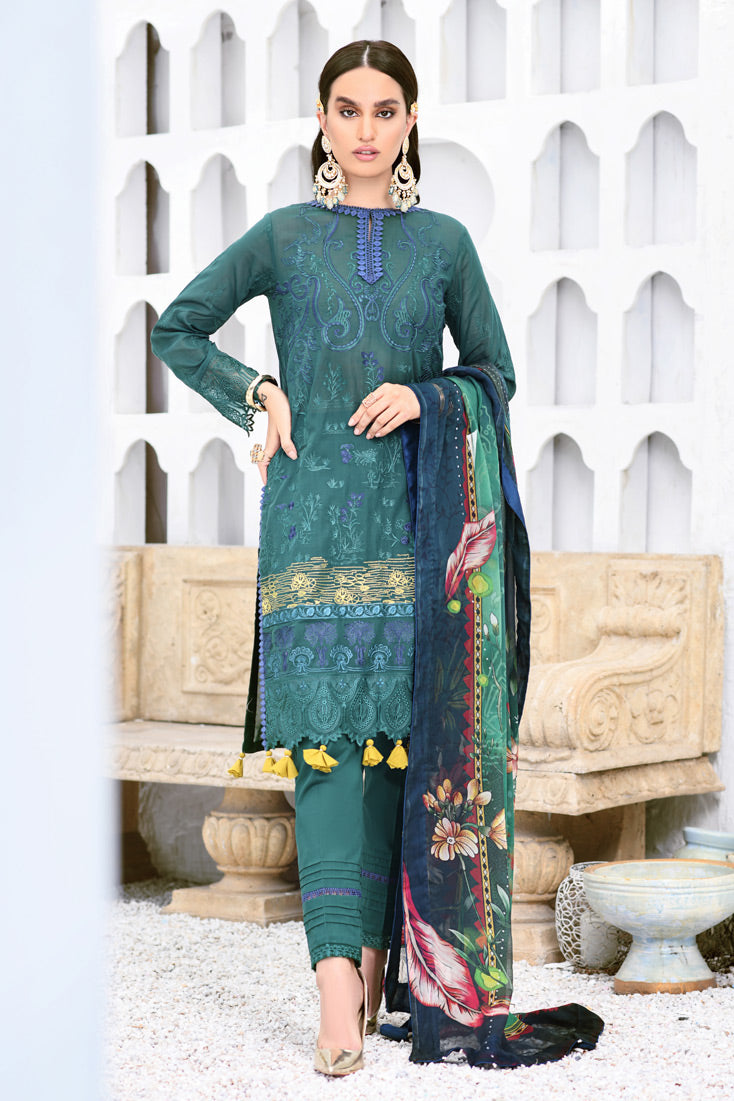 Mah Banu by Marjjan Unstitched 3 Piece Swiss Voil Collection'2022-SVL-01