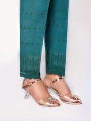 Sada Bahar Stitched Chikankari Emb Pret Cotton Trouser Collection'2022-TR-CK-Green