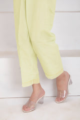 Sada Bahar Stitched Trouser TR-115-Lemon
