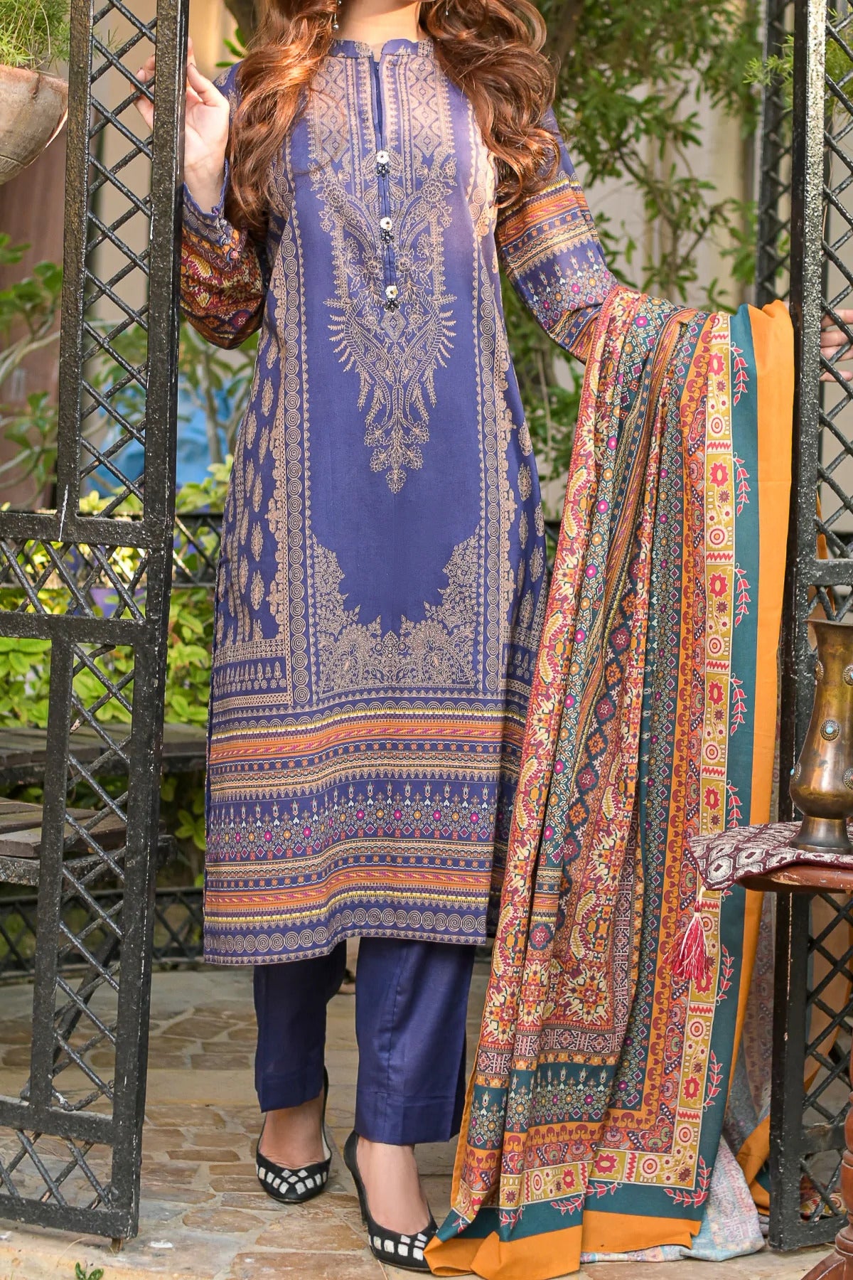 Rafia Khas Unstitched 3 Piece Digital Print Khaddar Collection'2022-UN-DPKH-46