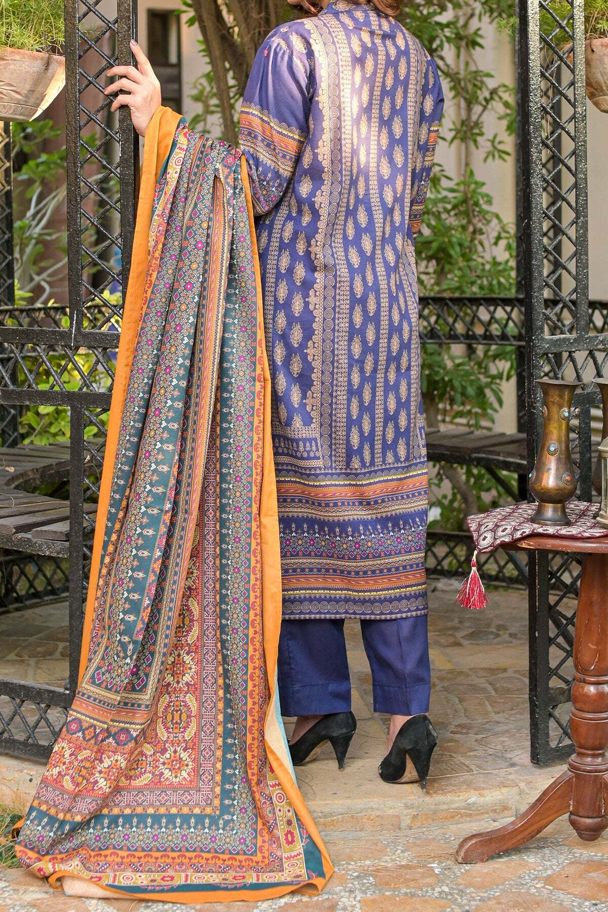 Rafia Khas Unstitched 3 Piece Digital Print Khaddar Collection'2022-UN-DPKH-46